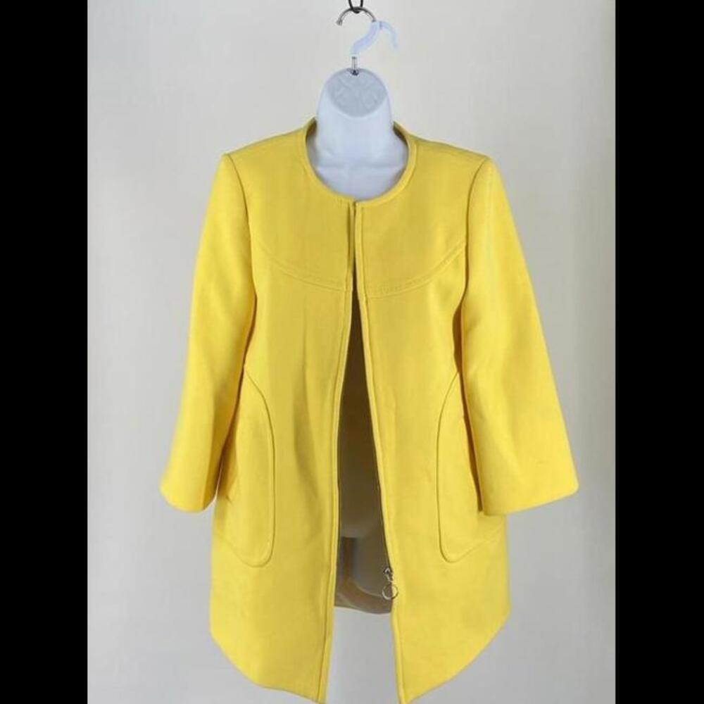 ZARA Stylish Yellow Mid-Length Coat